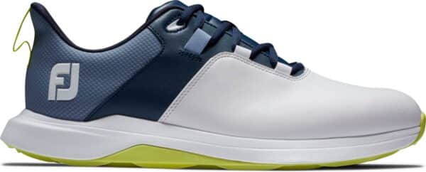 Footjoy ProLite Vandtætte Herre Golfsko Uden Spikes - White/Navy/Lime - Str. 39 Normal