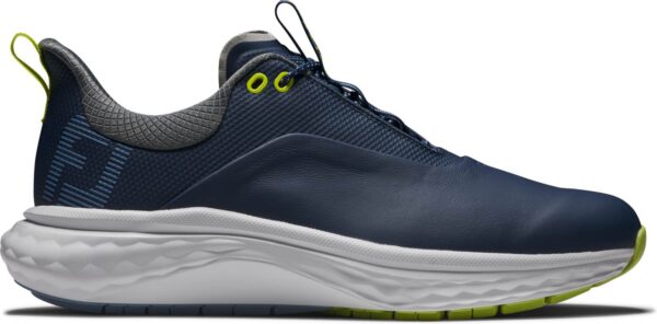 Footjoy Quantum Vandtætte Herre Golfsko Uden Spikes - Navy/White/Lime - Str. 39 Normal