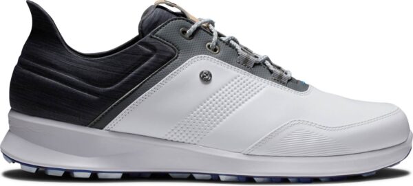 Footjoy Stratos (2023) Vandtætte Herre Golfsko Uden Spikes - White/Black/Iron - Str. 39 Normal