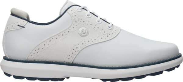 Footjoy Traditions Vandtætte Dame Golfsko Uden Spikes - White/Blue/Grey - Str. 36 1/2 Normal