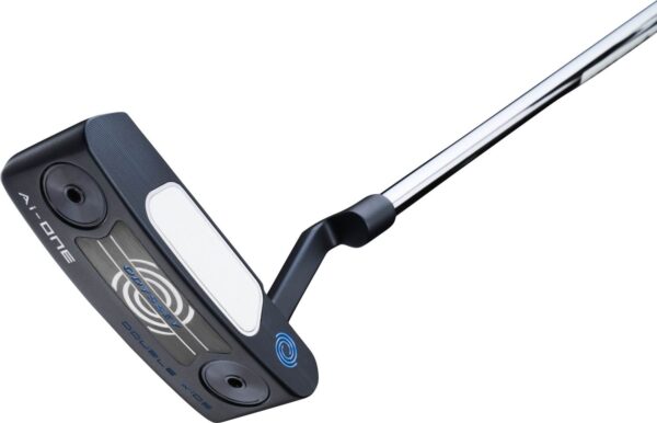 Odyssey Ai-One Double Wide CH Plumber Neck Putter - Blå - Højre - Str. 33" - Odyssey Ai-ONE (2023) Midsize Hvid/Blå