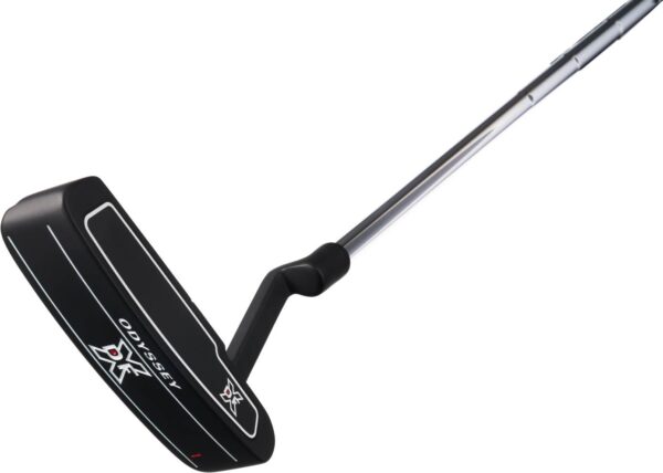 Odyssey DFX 1 Plumber Neck Putter - Sort - Højre - Str. 33" - Odyssey Pistol (2022) Midsize Sølv/Sort