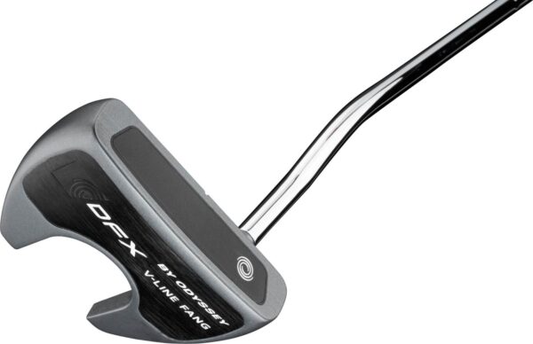 Odyssey DFX V-Line Fang DB (2025) Double Bend Neck Putter - Chrome - Højre - Str. 32" - Odyssey DFX Oversize Oversize Hvid/Grå