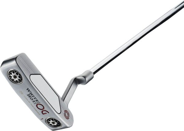 Odyssey White Hot OG One CH Plumber Neck Putter - Chrome - Højre - Str. 34" - Odyssey Pistol (2022) Standard Grå/Hvid/Rød