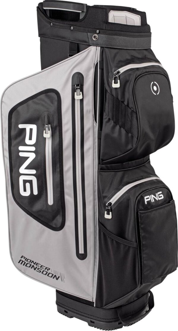 Ping Pioneer Monsoon Vandtæt Vognbag - Light Grey/Black/White