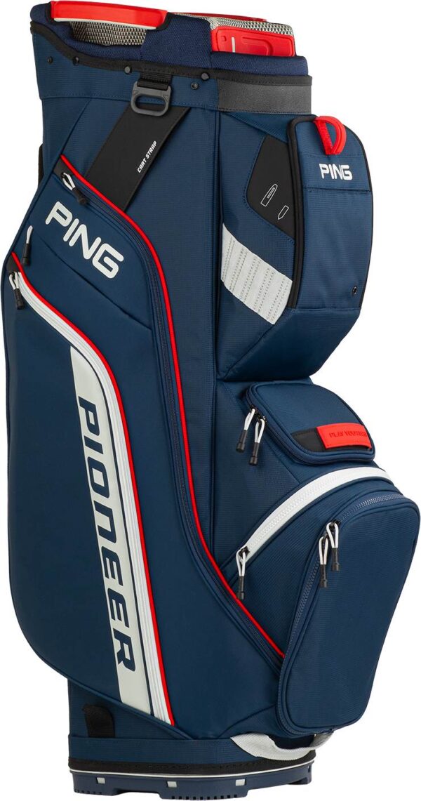 Ping Pioneer Vognbag - Navy/Platinum/Red