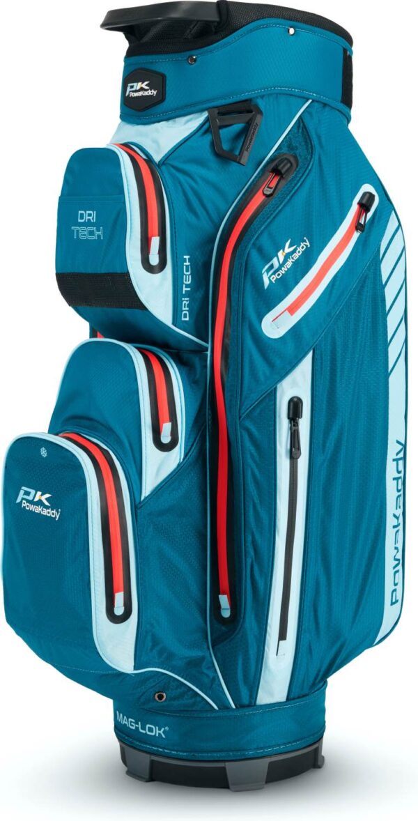 PowaKaddy Dri Tech MagLock Vandtæt Vognbag - Blue/Baby Blue/Red