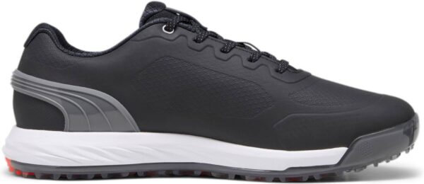 Puma Alphacat Nitro Vandtætte Herre Golfsko Uden Spikes - Puma Black/Quiet Shade/Red Blast - Str. 44 1/2 Normal