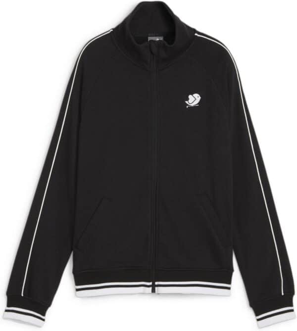 Puma Birdie Track Windbreaker Dame Cardigan - Puma Black/White Glow - Str. L