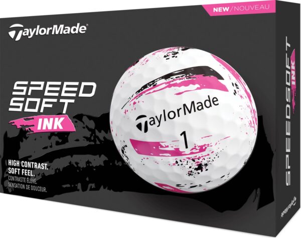 Taylormade SpeedSoft INK (2024) Golfbolde - Pink