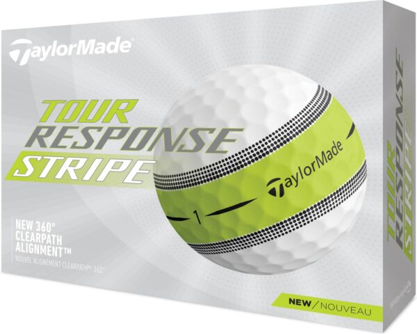 Taylormade Tour Response Stripe (2022) Golfbolde - Hvid