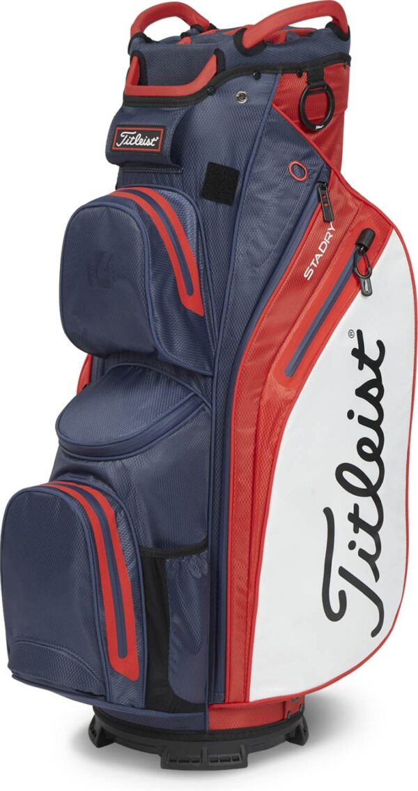 Titleist Cart 14 StaDry (2023) Vandtæt Vognbag - Navy/Red/White