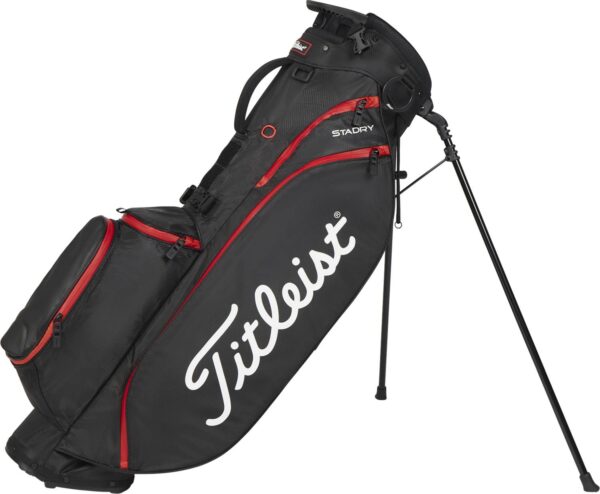 Titleist Players 4 StayDry Vandtæt Bærebag - Blk/Blk/Red