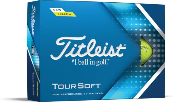 Titleist Tour Soft (2022) Golfbolde - Gul