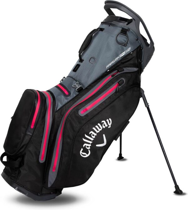 Callaway Fairway 14 HD (2025) Vandtæt Dame Bærebag - Black/Charcoal/Pink