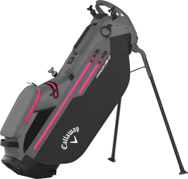 Callaway Fairway C HD (2025) Vandtæt Dame Bærebag - Black/Charcoal/Pink