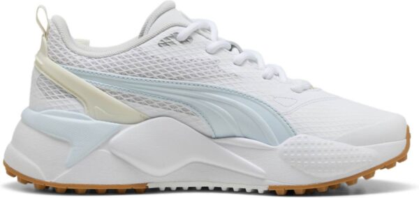 Puma Gs-X Efekt Vandtætte Dame Golfsko Uden Spikes - Puma White/Warm White/Icy Blue - Str. 36 Normal