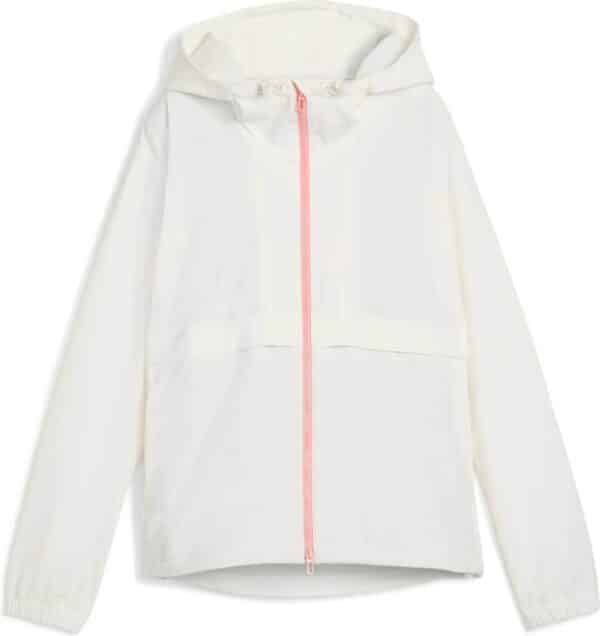 Puma Ripguard Full Zip Dame Jakke - Warm White/Pink Fruit - Str. L